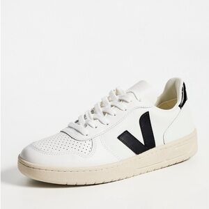 Veja V-10 Women’s White and Black Sneakers